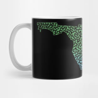 Florida State Outline Maze & Labyrinth Mug